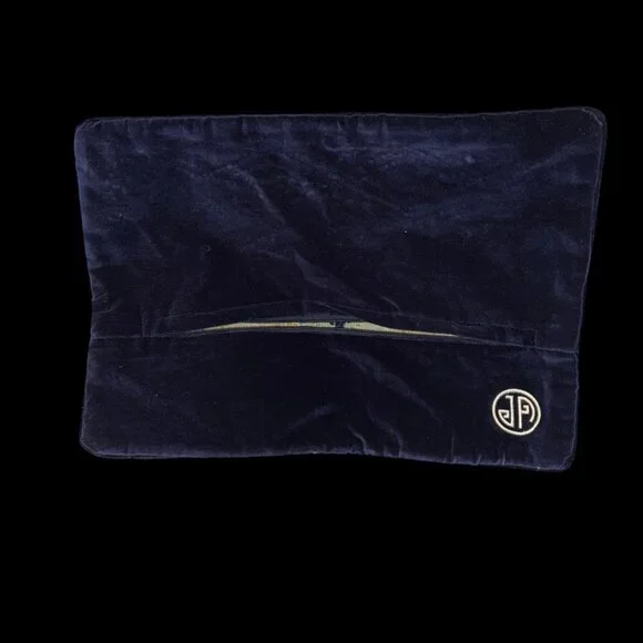 Jonathan Adler Diamonds blue green IKAT wool velvet woven pillow cover 16x12 - Picture 4 of 5